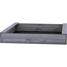 NORDIC PLAY Slim 120 x 120 cm harmaa hiekkalaatikko