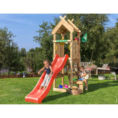 Jungle Gym Totem, punainen liukumäki, leikkitorni