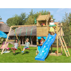 Jungle Gym Resort, Swing Module, sininen liukumäki, leikkitorni