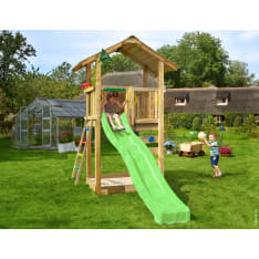 Jungle Gym Sierra, vihreä liukumäki, leikkitorni