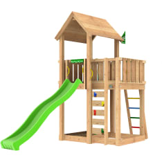 Jungle Gym Mansion 2.1, vihreä liukumäki, leikkitorni