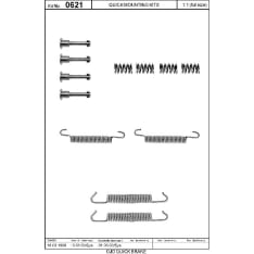 OJD Quick Brake OJD-105-0621 Brake shoe mounting kit