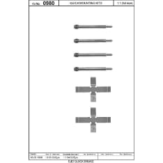 OJD Quick Brake OJD-109-0980 Jarrupalojen asennussarja