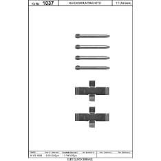 OJD Quick Brake OJD-109-1037 Jarrupalojen asennussarja