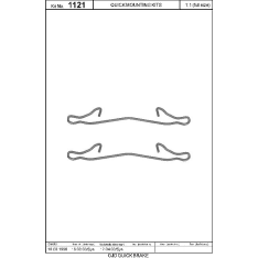 OJD Quick Brake OJD-109-1121 Jarrupalojen asennussarja