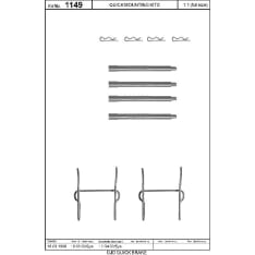 OJD Quick Brake OJD-109-1149 Jarrupalojen asennussarja