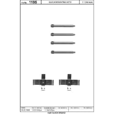 OJD Quick Brake OJD-109-1195 Jarrupalojen asennussarja