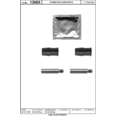 OJD Quick Brake OJD-113-1306X Jarrusatulan tappisarja