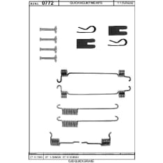 OJD Quick Brake OJD-105-0772 Brake shoe mounting kit