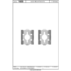 OJD-109-1600 Brake pad mounting kit