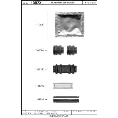 OJD Quick Brake OJD-113-1382X Jarrusatulan tappisarja