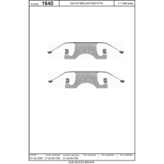 OJD Quick Brake OJD-109-1640 Jarrupalojen asennussarja