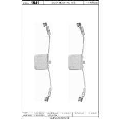 OJD Quick Brake OJD-109-1641 Jarrupalojen asennussarja