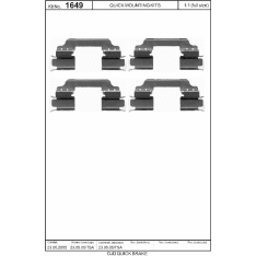 OJD Quick Brake OJD-109-1649 Jarrupalojen asennussarja