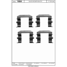 OJD Quick Brake OJD-109-1664 Jarrupalojen asennussarja