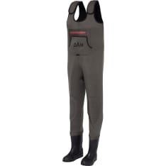 Dam Breakpoint Neoprene Wader Bootfoot Felt L 42/43-7.5/8 Grey/Black Wading Trousers