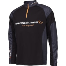 Savage Gear Tournament Gear Shirt 1/2 Zip Blackink