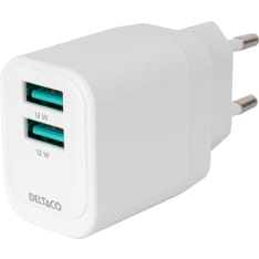 Deltaco 12W 2xUSB pikalaturi