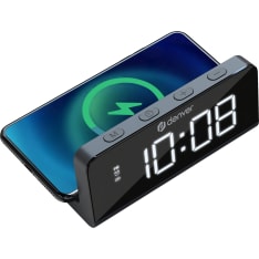 Denver clock radio with wireless charging