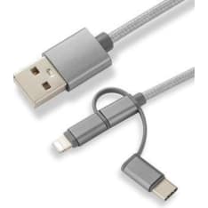 CoreParts MOBX-ACC-003 USB cable, 1 m, Micro-USB A to Micro-USB B, Grey