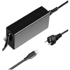 CoreParts MBXUSBC-AC0008 virta-adapteri ja vaihtosuuntaaja Sisätila 45 W Musta