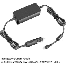 CoreParts MBXUSBC-DC0004 Power Adapter and Inverter, Indoor Use, 100 W, Black