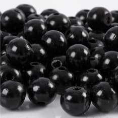Creativ Company Black Wooden Beads