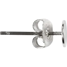 Creativ Company 13 mm hopeanvärinen nappikorvakoru 10 kpl / paketti
