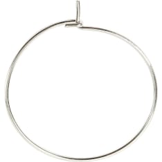 Creativ Company 20mm hopeanvärinen korurengas