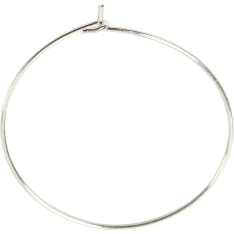Creativ Company 6 kpl 30mm hopeanväriset korurenkaat