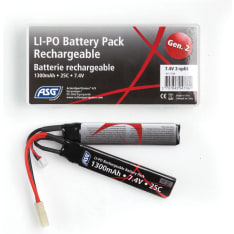 ASG 7.4V 1300mAh 25C LiPo akku
