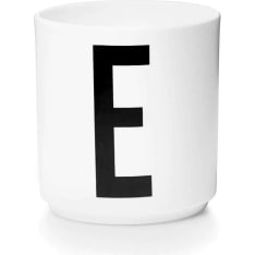 Design Letters valkoinen posliinikuppi