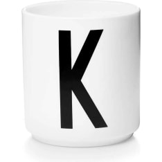 Design Letters valkoinen posliinikuppi