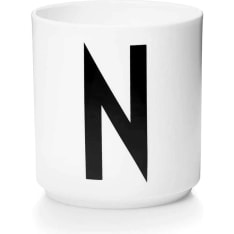 Design Letters valkoinen posliinikuppi