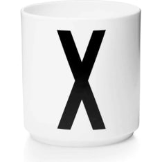 Design Letters white porcelain cup