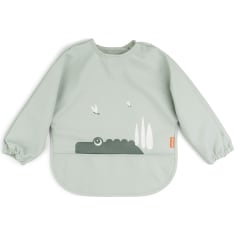 Done by Deer Croco green sleeved bib