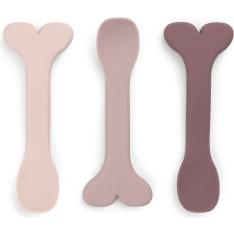 Done by Deer pink 3-piece silicone first spoon