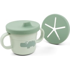Done by Deer Foodie Croco Green Spout/Snack Cup