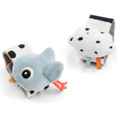 Done by Deer Happy Clouds 2-pack Light Blue Wrist / Ankle Rattle