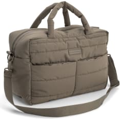 Done By Deer Quilted Changing Bag Taupe hoitolaukku