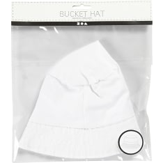 Bucket Hat, white, size 54 cm, 1 pc