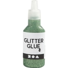 Glitter Glue, holographically white, 25 ml/ 1 bottle