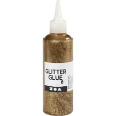 Glitter Glue, holographically white, 118 ml/ 1 bottle