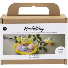 Creativ Company Muovailu Pääsiäisperhe mini askartelusetti
