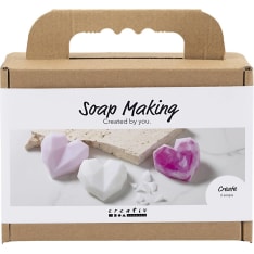 Creativ Company sydämet mini saippuantekosetti