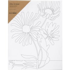 Creativ Company Large flowers 24x30cm print patterned painting pad