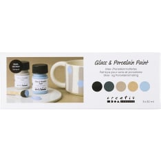 Creative Company lasi- ja posliinimaali 5x30 ml/ 1 pkt