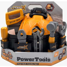 Power X Tool Belt Combo Set Helmet 22-piece children’s tool set