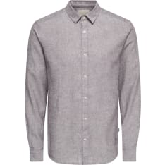 Only&Sons Onscaiden miesten pellavakauluspaita