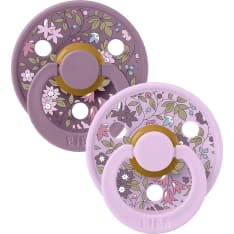 Bibs Violet Sky Size 1 Round Pacifier 2-pack